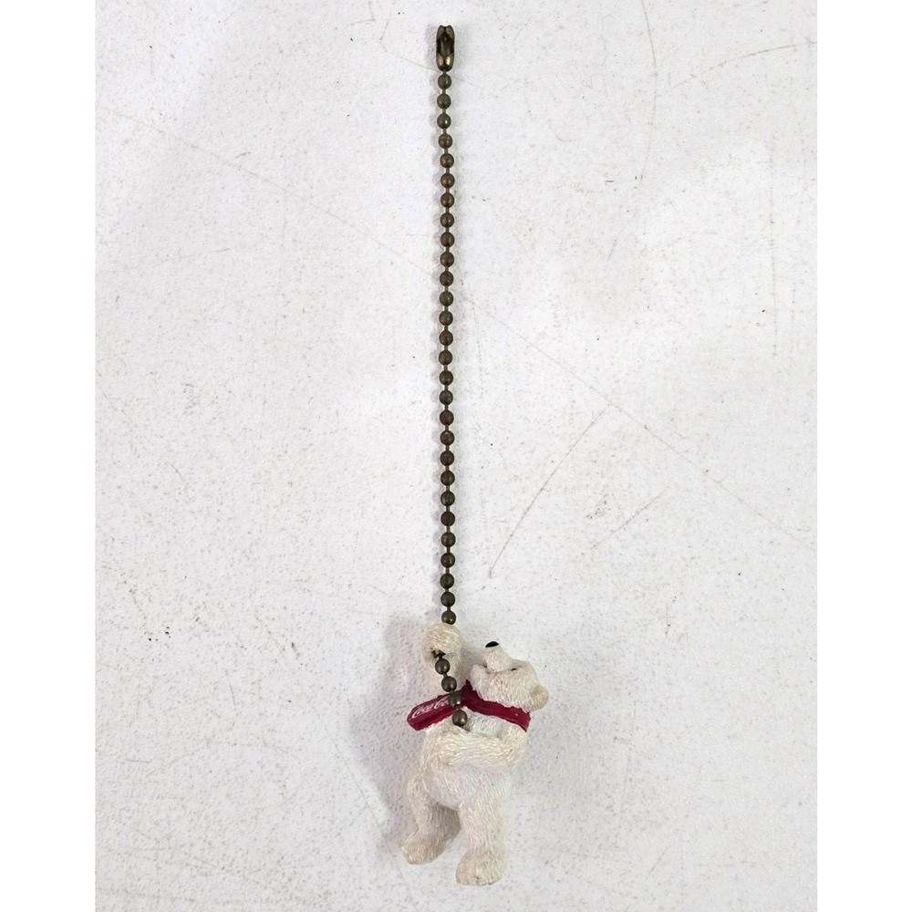 Vintage Coca Cola Polar Bear Lamp / Light / Ceiling Fan Pull Chain